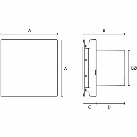 Manrose 100mm Quiet Concealed Fan with Timer - CQF100T