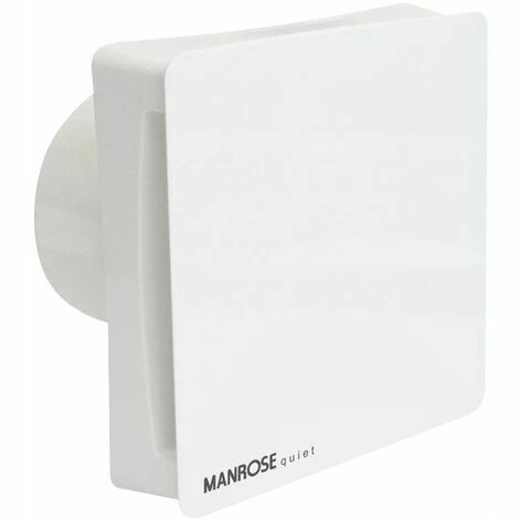 Manrose Extractor Fan Bathroom Toilet Silent Timer Humidistat 100mm CSF100H