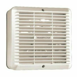 Manrose 150mm Commercial Grey Automatic Window Fan W/ Internal Thermo-activated Shutters