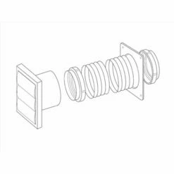 Manrose 150mm Gravity Grille Kit (White) - 7217