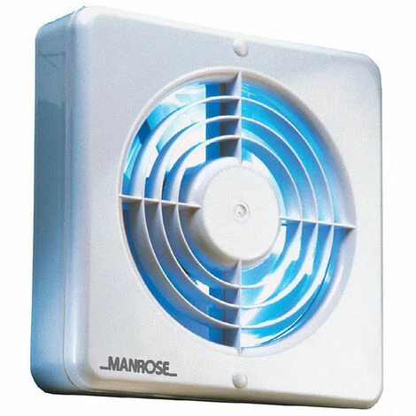 Manrose 150mm (6) Axial Extractor Fan with Humidity Control & Pullcord