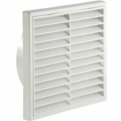 MANROSE 150mm 6 Fixed Louvre Grille - White