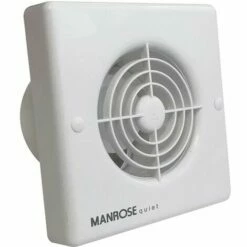 Manrose 4.8W Quiet Axial Bathroom Extractor Fan