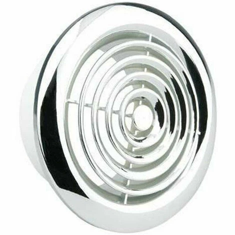 Manrose 125mm Internal Circular Grille (Chrome) - 2120C