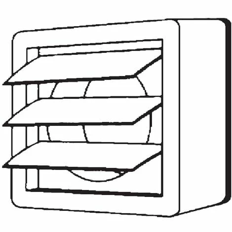 Manrose Window Vent Kit For XF150A Range (Fixed Louvre Grille) - 12681