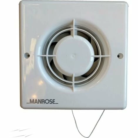 Manrose 100mm Axial Extractor Fan with Pullcord Switch